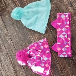 Girls winter hats bundle